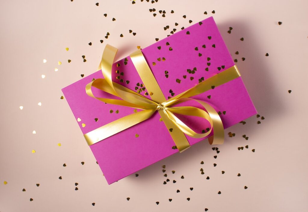 Wrapped gift box