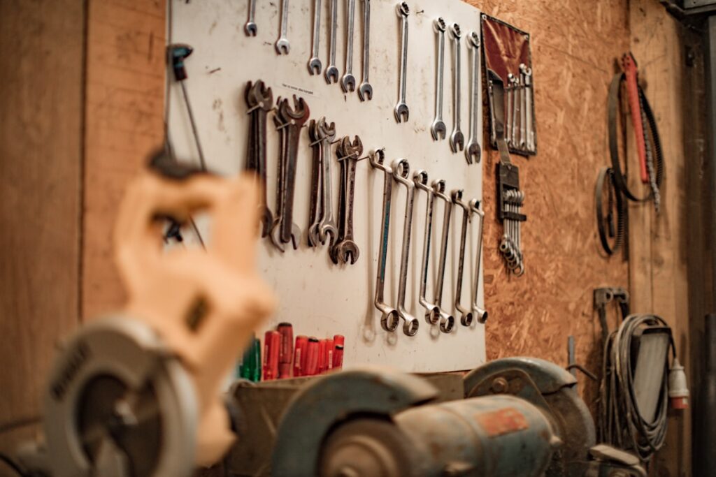 Assorted metal hand tools
